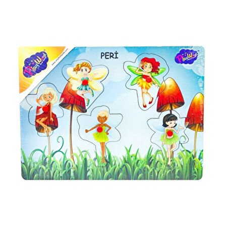 Kız Erkek Çocuk Oyuncak 159/160 AHŞAP TUTMALI PERİ KIZI Kız Erkek Çocuk Eğitici