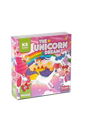Kız Çocuk Oyuncak Erkek Çocuk Oyuncak PRS 32710 The Unicorn Dream Pre School Puzzle Eğitici Oyuncakl