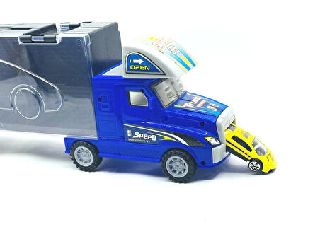 Öğretici Oyuncak Taşınabilir Die Cast Metal Araçlı Kaydıraklı Tır Kız Erkek Çocuk Eğitici Eğitici