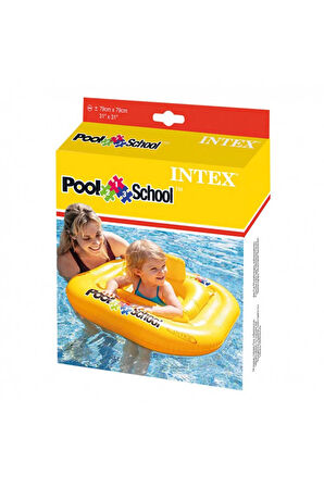Kız Çocuk Oyuncak Erkek Çocuk Oyuncak Intex Oturaklı Kare Bebe Flotoru 79cm 56587 Eğitici Oyuncaklar