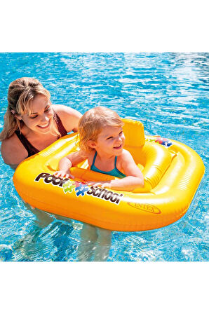 Kız Çocuk Oyuncak Erkek Çocuk Oyuncak Intex Oturaklı Kare Bebe Flotoru 79cm 56587 Eğitici Oyuncaklar