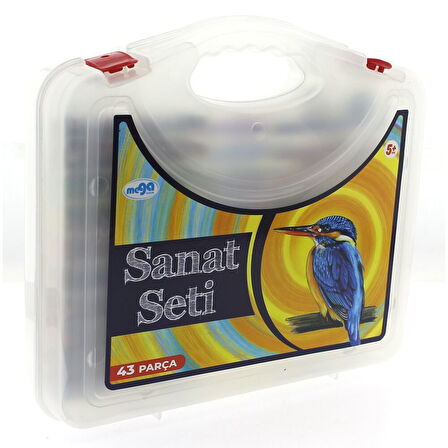 Eğitici Oyuncak 43 Parça Çantalı Sanat Seti Kız Erkek Çocuk Eğitici