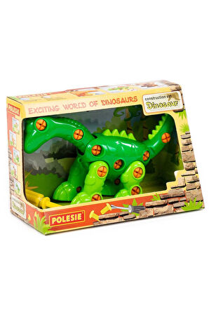 Kız Çocuk Oyuncak Erkek Çocuk Oyuncak Polesie Yapı Seti Dinazor ''Diplodok'' 35 Element (Kutuda) 771