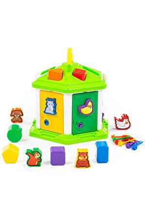 Kız Çocuk Oyuncak Erkek Çocuk Oyuncak Polesie Logic Ev No. 2 (Filede) 62307 Eğitici Oyuncaklar