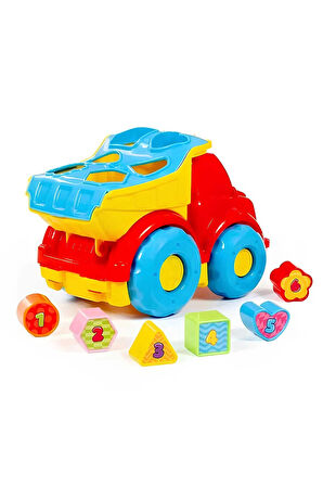 Kız Çocuk Oyuncak Erkek Çocuk Oyuncak Polesie Bul-Tak Eğitici Damperli Kamyon 89120 Eğitici Oyuncakl