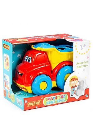 Kız Çocuk Oyuncak Erkek Çocuk Oyuncak Polesie Bul-Tak Eğitici Damperli Kamyon 89120 Eğitici Oyuncakl