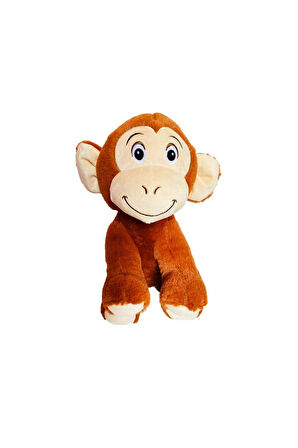 Kız Çocuk Oyuncak Erkek Çocuk Oyuncak 1438 Mika Maymun 30cm Kahverengi Eğitici Oyuncaklar