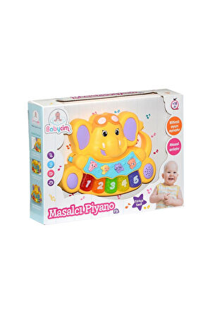 Kız Çocuk Oyuncak Erkek Çocuk Oyuncak 855-31A-24 Birliktoys, Babycim Masalcı Piyano-Fil Eğitici Oyun