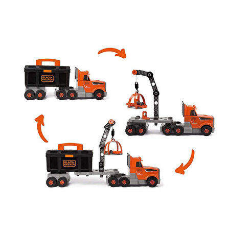 Eğitici Oyuncak 7600360175 Black Decker Brikolo Kamyon -Smoby Kız Erkek Çocuk Eğitici Eğitici Oy