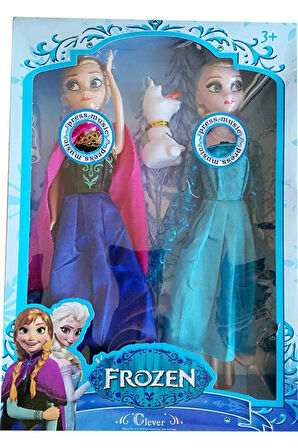 Eğitici Öğretici Çocuk Oyuncaklar Şarkı Söyleyen Işıklı Elsa - Anna Ve Olaf 30Cm