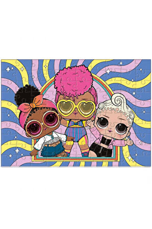 Kız Çocuk Oyuncak Erkek Çocuk Oyuncak LOL Surprise 100 Parça Puzzle Eğitici Oyuncaklar