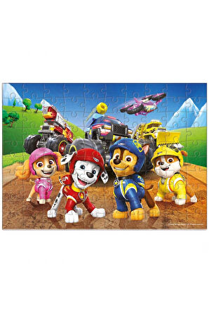 Kız Çocuk Oyuncak Erkek Çocuk Oyuncak Paw Patrol 100 Parça Puzzle - GVN0019 Eğitici Oyuncaklar