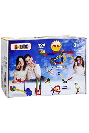 Kız Çocuk Oyuncak Erkek Çocuk Oyuncak G-Trix 124 Parça Eğitici Oyuncaklar