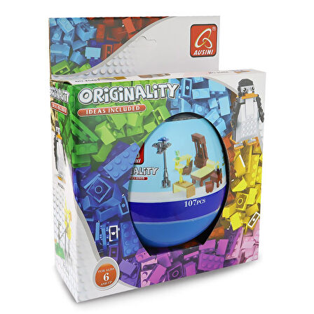 Eğlenceli Oyuncak Ausini Özgün Fikirler 107 Parça Yumurta Kutu Kız Erkek Çocuk Eğitici Eğitici Oyu