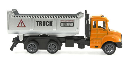 Eğitici Oyuncak Çek Bırak Metal Mini Sarı Kamyon Kız Erkek Çocuk Eğitici