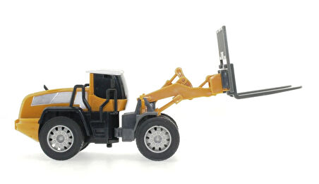 Eğitici Oyuncak Sürtmeli Model İş Makinası Forklift Kız Erkek Çocuk Eğitici