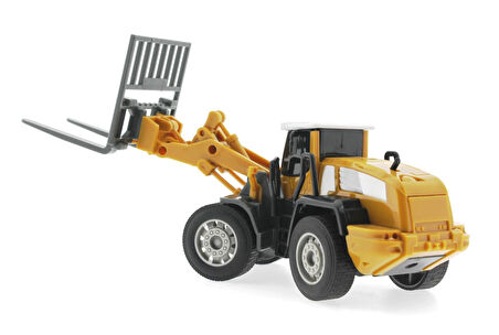 Eğitici Oyuncak Sürtmeli Model İş Makinası Forklift Kız Erkek Çocuk Eğitici