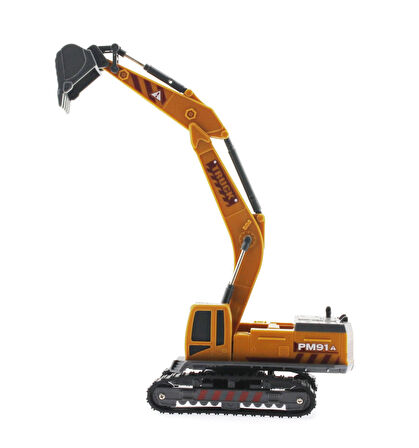 Kız Erkek Çocuk Oyuncak Sürtmeli Model İş Makinası Kepçe Kız Erkek Çocuk Eğitici