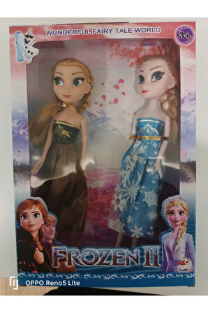 Eğitici Öğretici Çocuk Oyuncaklar Oyuncak Karlar Ülkesi Elsa Ve Anna Ikili Bebek Oyun Seti