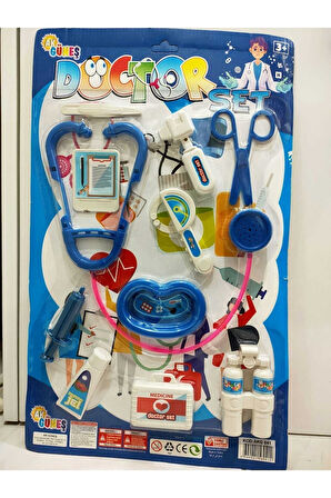 Eğitici Öğretici Çocuk Oyuncaklar Doktor Seti 11 Parça
