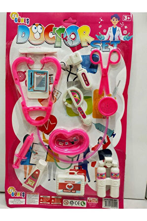 Eğitici Öğretici Çocuk Oyuncaklar Doktor Seti 11 Parçalı