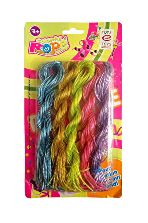 Eğitici Öğretici Çocuk Oyuncaklar Renkli Pvc Örgü Halatları - El Sanatları Ve Takı Yapım Malzemesi