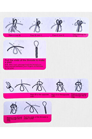 Eğitici Öğretici Çocuk Oyuncaklar Renkli Pvc Örgü Halatları - El Sanatları Ve Takı Yapım Malzemesi