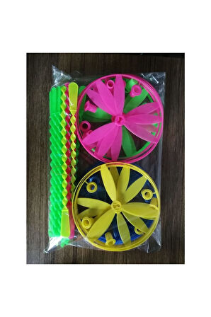 Eğitici Öğretici Çocuk Oyuncaklar Toys Dev Ufo Pervane Uçan Fırfır 24Adetli Yerli Üretim