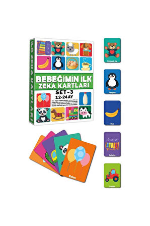 Kız Çocuk Oyuncak Erkek Çocuk Oyuncak 2212 Eğitici Kartlar 12-24 Ay Zeka Kartları Eğitici Oyuncaklar