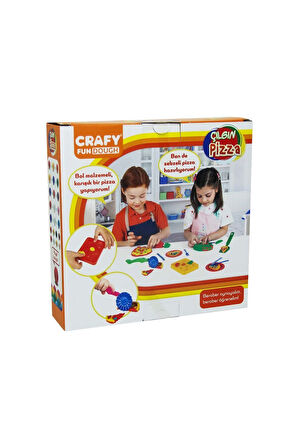 Kız Çocuk Oyuncak Erkek Çocuk Oyuncak Fun Dough Çılgın Pizza Oyun Hamuru Seti 200 gr Eğitici Oyuncak