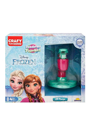 Kız Çocuk Oyuncak Erkek Çocuk Oyuncak Frozen Dondurma Fabrikası Oyun Hamuru Seti 200 gr 29 Parça Eği