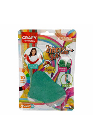 Kız Çocuk Oyuncak Erkek Çocuk Oyuncak Streç Oyun Kumu Yeşil 200 gr Eğitici Oyuncaklar