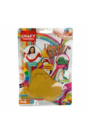 Kız Çocuk Oyuncak Erkek Çocuk Oyuncak Streç Oyun Kumu Sarı 200 gr Eğitici Oyuncaklar