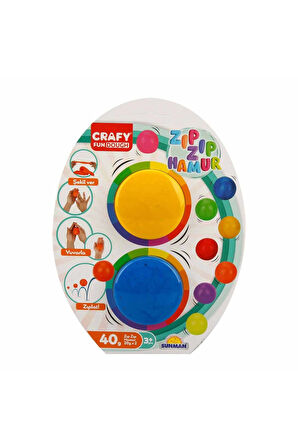 Kız Çocuk Oyuncak Erkek Çocuk Oyuncak 2'li Zıp Zıp Oyun Hamuru 40 gr Eğitici Oyuncaklar