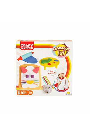 Kız Çocuk Oyuncak Erkek Çocuk Oyuncak Hamur İşi Oyun Hamuru Seti 200 gr 6 Parça Eğitici Oyuncaklar