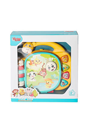 Kız Çocuk Oyuncak Erkek Çocuk Oyuncak JLG-855-162A Işıklı ve Müzikli Zürafa Kitaplı Eğitici Oyuncakl