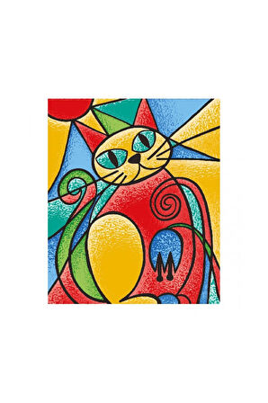 Kız Çocuk Oyuncak Erkek Çocuk Oyuncak 5001 KumToys Cam Vitray - Glass Painting - 1adet Stokta Olan G