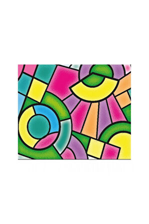 Kız Çocuk Oyuncak Erkek Çocuk Oyuncak 5001 KumToys Cam Vitray - Glass Painting - 1adet Stokta Olan G