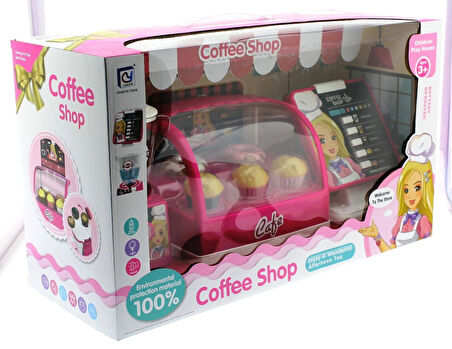 Öğretici Oyuncak Sesli Işıklı Pasta ve Kahve Dükkanı Kız Erkek Çocuk Eğitici