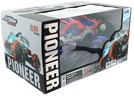 Eğlenceli Oyuncak Uzaktan Kumandalı Storm Riders Kırmızı Jeep Kız Erkek Çocuk Eğitici Eğitici Oyun