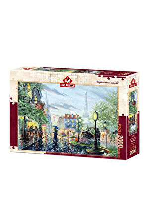 Kız Çocuk Oyuncak Erkek Çocuk Oyuncak 4574 Art Puzzle Yaz Yağmuru, Paris 2000 parça Puzzle / +15 yaş