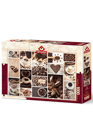 Kız Çocuk Oyuncak Erkek Çocuk Oyuncak 5233 Kahve Çekirdekleri 1000 Parça - Art Puzzle Eğitici Oyunca