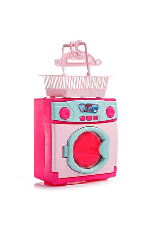 Eğitici Öğretici Çocuk Oyuncaklar Birlik Kutulu Mini Çamaşır Makinası Pembe Kız Cocuk Erkek Cocuk Oy