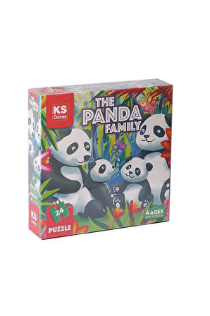 Kız Çocuk Oyuncak Erkek Çocuk Oyuncak PRS 32706 The Panda Family Pre School Puzzle -KS Puzzle Eğitic