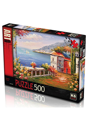 Kız Çocuk Oyuncak Erkek Çocuk Oyuncak KS Games Garden & Sea Jin Park Puzzle 500 Parça 20058 Eğitici