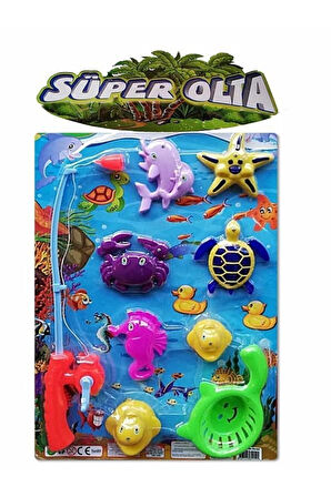 Eğitici Öğretici Çocuk Oyuncaklar Süper Balıkçı Oyuncak Olta Seti