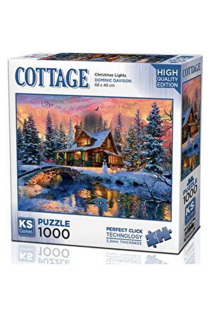 Kız Çocuk Oyuncak Erkek Çocuk Oyuncak KS Games Christmas Lights Puzzle 1000 Parça 20720 Eğitici Oyun