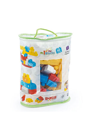 Kız Çocuk Oyuncak Erkek Çocuk Oyuncak 5019 Büyük Blok Seti 60 Parça-Dolu Oyuncak Eğitici Oyuncaklar