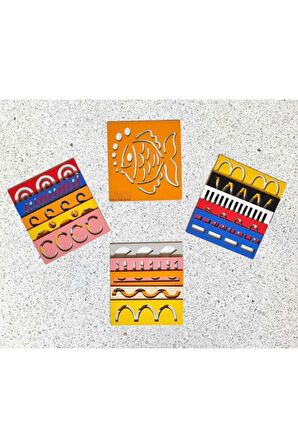 Eğitici Öğretici Çocuk Oyuncaklar Çiziyorum Öğreniyorum Montessori Ahşap Oyun Ve Eğitim Seti