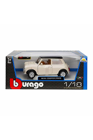 Kız Çocuk Oyuncak Erkek Çocuk Oyuncak 12036 Sunman, 1:18 Mini Cooper 1969 Model Araba Eğitici Oyunca